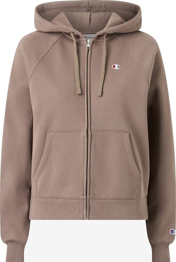 Champion Hettegenser Full Zip Hoodie Sweatshirt Brun