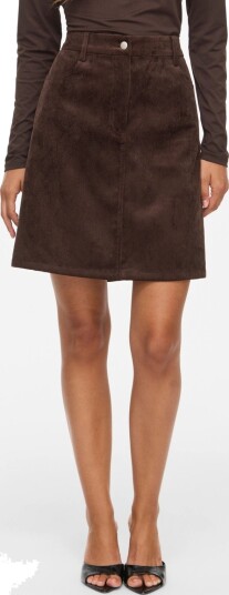 Vila Courdie High Waist A-Line Skirt Brun 38