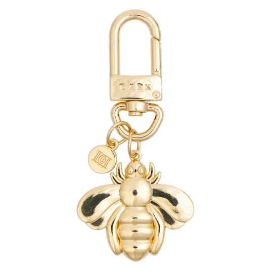 Dark Metal Sign Bag Charm Bee