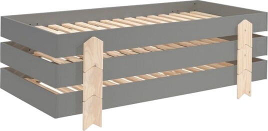 Seng Modulo med pilformede ben Grå 3 Grå 3