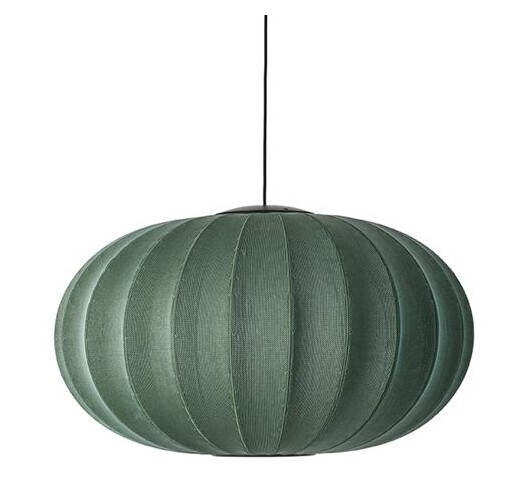 Made By Hand Knit-Wit Oval Taklampe Ø76 Tweed Grønn LED