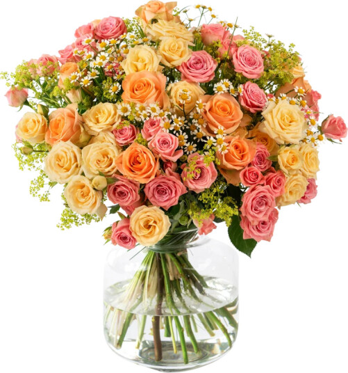 Bårebukett/båredekorasjon - sesongens blomster (85 cm)