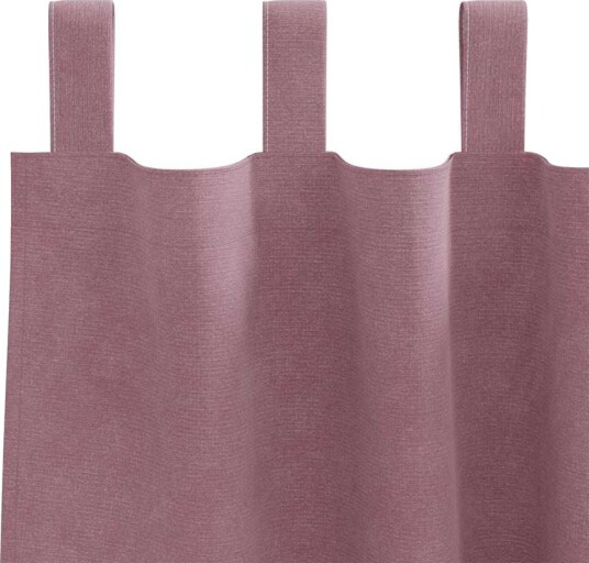  Gardiner med gardiner 2 pcs Mørk rosa 140 x 260 cm Fløyel