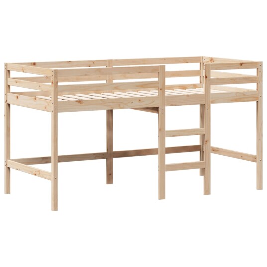 Køyeseng med stige og tak 90x190 cm heltre furu