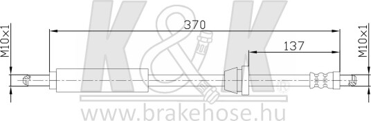 K&K FT2106 Bremseslange
