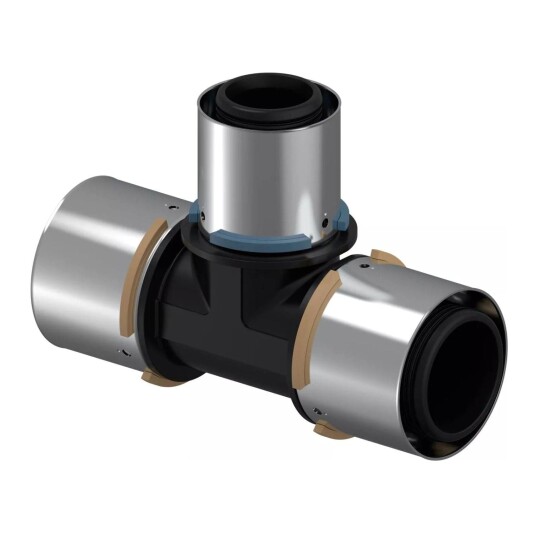 Uponor S-Press T-rør 50 x 40 mm med lekkasjeindikering Uponor S-Press T-rør 50 x 40 mm med lekkasjeindikering