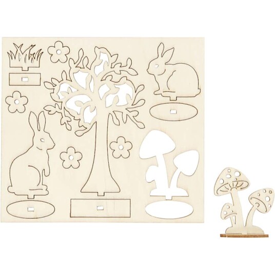 Figurer Creativ Company Sett-Sammen-Selv Trefigurer 17 cm 1 Pk