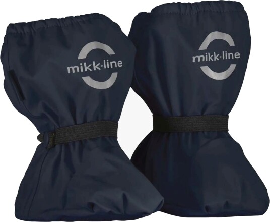 mikk-line Pu Rain Footies W. Fleece - Blue - 74