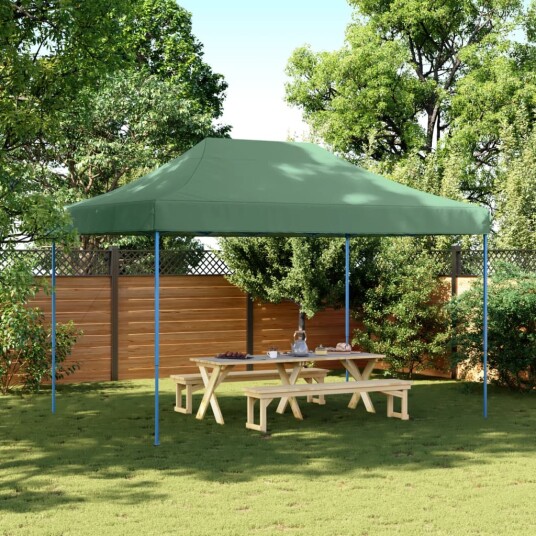  Sammenleggbart partytelt pop-up brun 410x279x315 cm 4005008