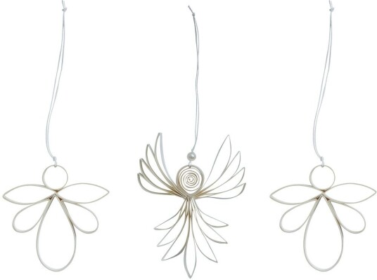 Watt & Veke Engla juledekorasjon 3 deler White