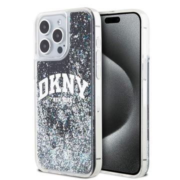 iPhone 15 Pro Max DKNY Liquid Glitter Arch Logo Deksel Svart iPhone 15 Pro Max DKNY Liquid Glitter Arch Logo Deksel Svart