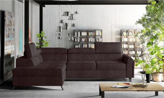 Seksjon Eltap Kairos 265x200x92 cm Kronos 06 Brun Venstre