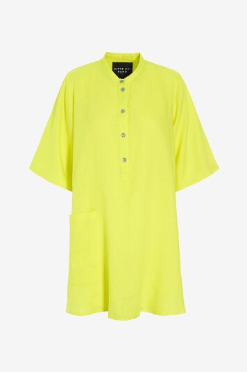 Bitte Kai Rand Tunika i lin Blouse Gul