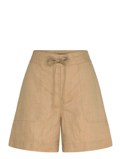 Lauren Ralph Lauren Soft Drapey Linen Wvn Shorts Beige 44