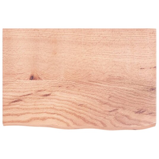 Benkeplate til bad lysebrun 60x40x2 cm behandlet heltre Benkeplate til bad lysebrun 60x40x2 cm behandlet heltre