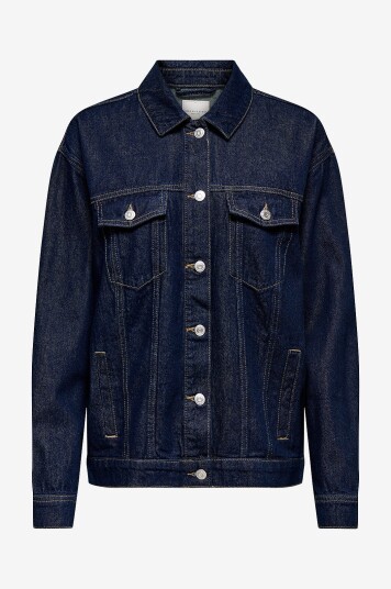 Only Carmakoma   Denim jakke carOcean L/S Oversize Jkt Dnm   Blå