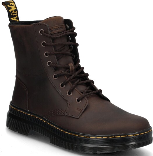 Dr. Martens Combs Leather Dark Brown Crazy Horse   DARK BROWN   46