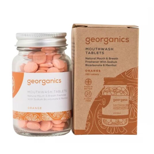 Georganics Munnskyll Bord Oransje 180 Enheter