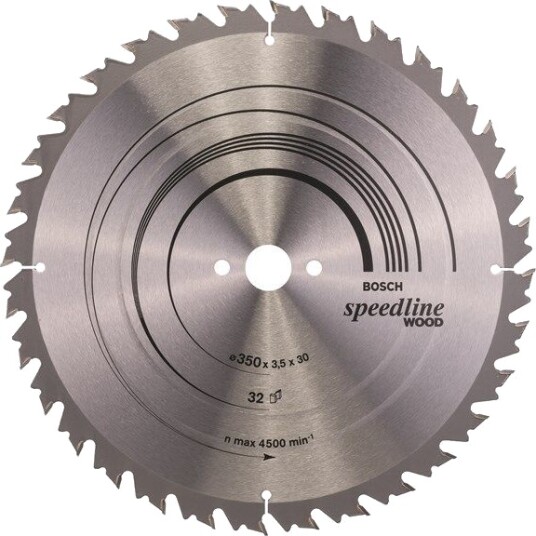 Bosch Speedline Wood Sirkelsagblad 350 mm med 32 Tenner for Tre