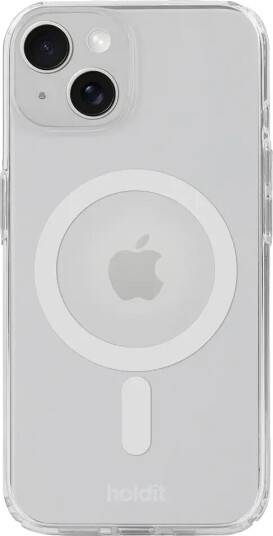 Holdit iPhone 15 / 14 / 13 MagSafe Deksel - Transparent / White