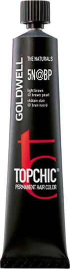 Goldwell Topchic Permanent Hair Color 5N@BP (Elumenated) - Light Brown Elumenated Brown Pearl 60 ml