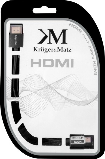 Kabel Kruger&Matz Hdmi Hdmi 3 M Svart Km0328