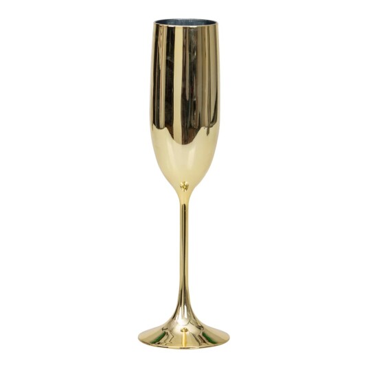 Hisab Joker Champagneglass i Plast, Gull Hisab Joker Champagneglass i Plast, Gull