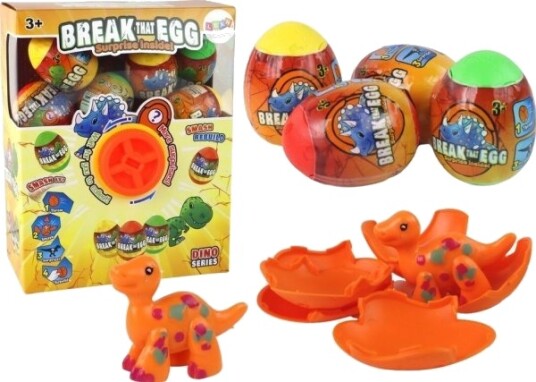 Leantoys Dinosaur-Eggboks Med Fargerike Skall Trekning 12 Stk Leantoys Dinosaur-Eggboks Med Fargerike Skall Trekning 12 Stk