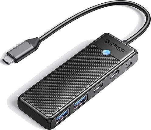USB C nav Orico PAPW2AC C3 dokkingstasjon 2x USB A 3.0 + 2x USB C 3.0 svart