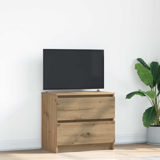 TV benk artisan eik 60x35x54 cm konstruert tre