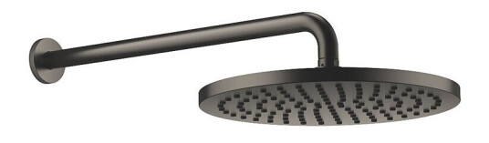 Dornbracht Hodedusj - Ø300 mm Med veggfeste, Dark Platinum Matt