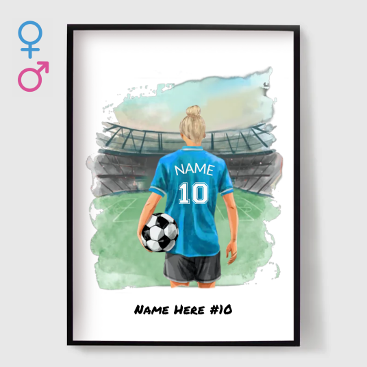 Personlig Plakat Fotballspiller