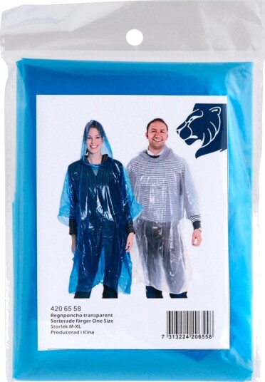 Regnponcho str.m XL one size