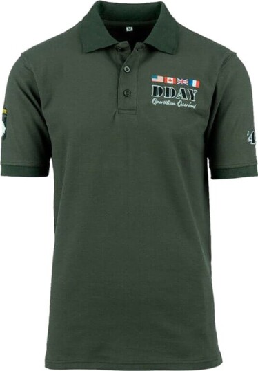 Fostex Polo T shirt D Day 1944 Green Grønn