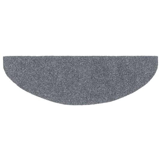 vidaXL Selvklebende trappematter nålestempel 15 stk 65x21x4cm lys grå