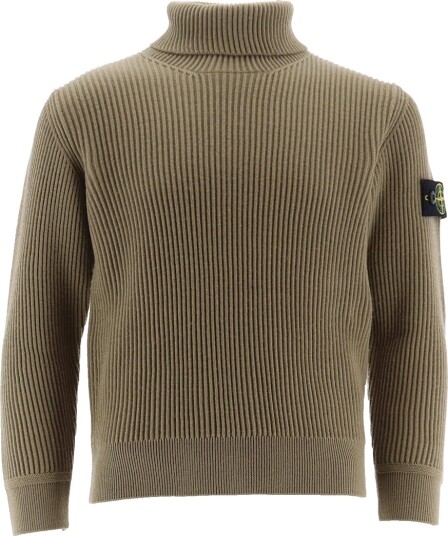 Stone Island Genser m. Rullekrage Ull Sage Stone Island 8 år 128 Genser Grønn
