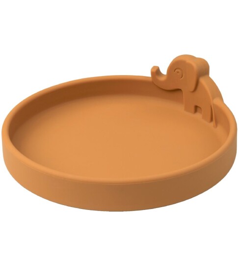 Done By Deer Peekaboo Silikon Tallerken Elphee Mustard Done By Deer Peekaboo Silikon Tallerken Elphee Mustard