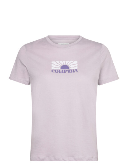 Columbia Sportswear Ruby Springs Graphic Fitted Ss - Purple - XS