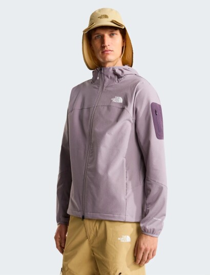 The North Face M Tek Approach Futurefleece Hooded Jacke Purple L The North Face M Tek Approach Futurefleece Hooded Jacke Purple L