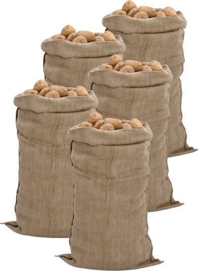  Jutesekker 5 stk 65x135 cm 100% jute 340 gsm 155785