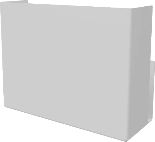 VILNIUS Papirdispenser matt hvit white 30x23x12 cm