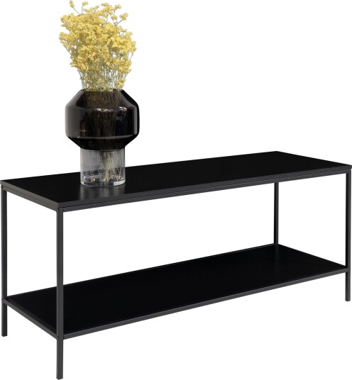 House Nordic TV-benk med 2 hyller Avery svart 1690798-01-100 1665240-02-0