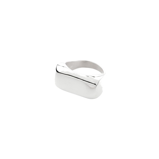 Pilgrim AERO ring sølvbelagt