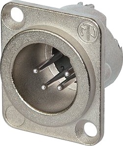 Neutrik XLR-Kontakt NC4MD-LX Aluminium Neutrik XLR-Kontakt NC4MD-LX Aluminium
