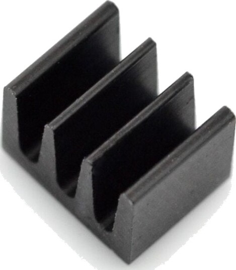 Kompakt kjøleribbe 6,5x6,5x5 mm aluminium