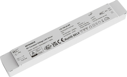 Ledlife 150W / 24V DC dimbar rWave strømforsyning   6,25A RF push dim