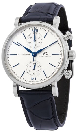 IWC Herreklokke IW391407 Portofino Hvit/Lær Ø39 mm