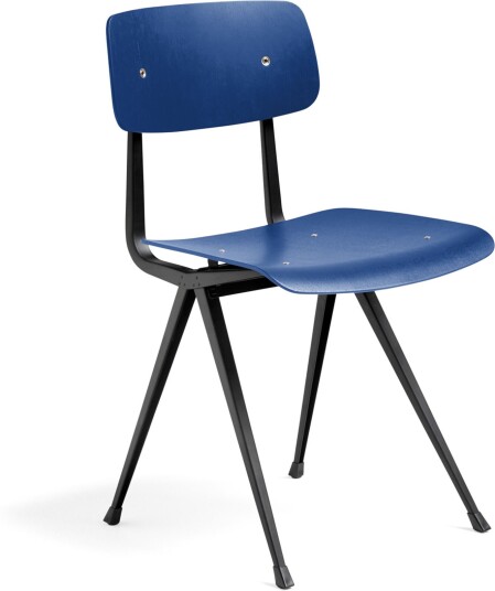 Hay - Result Chair Black Base Dark Blue Spisestoler Friso Kramer,Wim Rietveld
