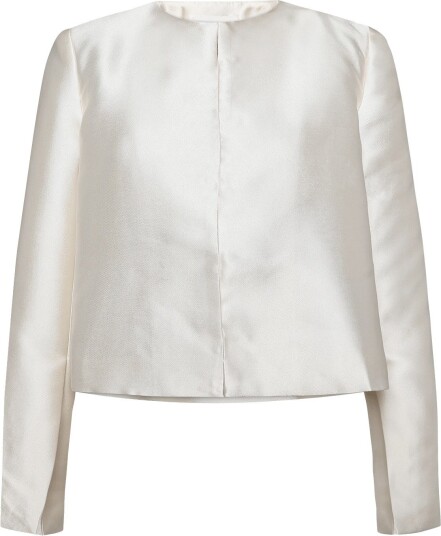 Malina Ruthie Slit Sleeve Satin Blouse   Cream   46