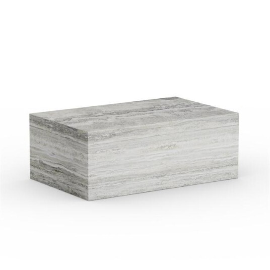 NORR11 Kubisme Salongbord Stor Sølv Travertin